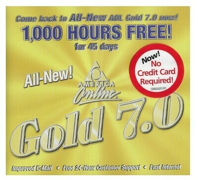 America Online / AOL Version 7.0 - Gold | 2001