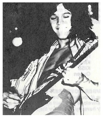 Van Halen / Eddie Van Halen Smiling, Shirt Open, Playing Guitar | Magazine Photo | 1970s