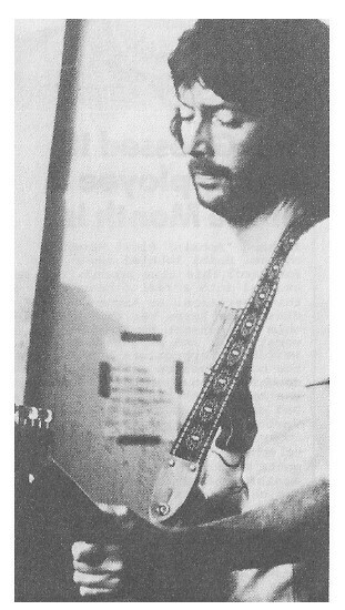 Clapton, Eric / In Studio-Playing Guitar-Looking Down | Magazine Photo | 1970s