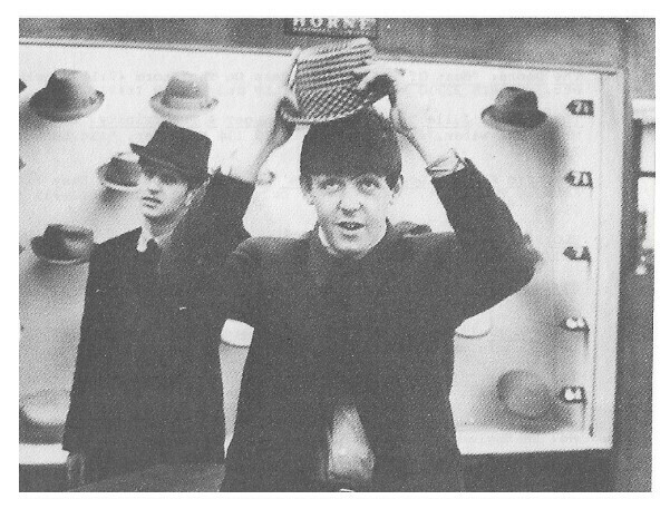 Beatles, The / Ringo and Paul Trying On Hats | Magazine Photo | 1960s