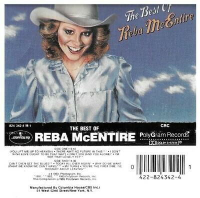 McEntire, Reba / The Best of Reba McEntire | Mercury 824 342-4 M-1 | Cassette Insert | February 1985