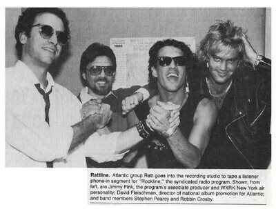 Ratt / Rattline | Magazine Photo with Caption | December 1986
