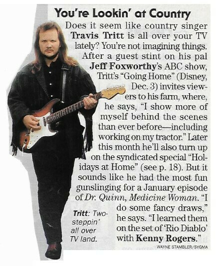 Tritt, Travis / You&#39;re Lookin&#39; at Country | Magazine Article with Photo | 1995