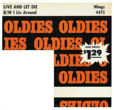 McCartney, Paul / Live And Let Die | Oldies 4475 | Display Card | Wings