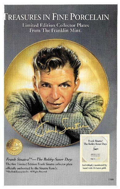 Franklin Mint, The / Frank Sinatra - The Bobby-Soxer Days | Magazine Ad