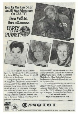 Belafonte, Shari / Party for the Planet | Magazine Ad | June 1996