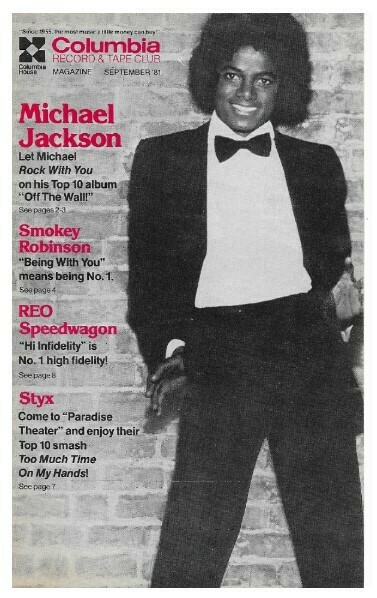 Columbia Record + Tape Club / Michael Jackson | Catalog | September 1981