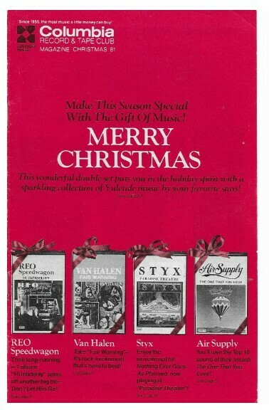 Columbia Record + Tape Club / Merry Christmas | Christmas 1981