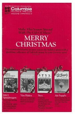 Columbia Record + Tape Club / Merry Christmas | Christmas 1981
