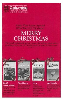 Columbia Record + Tape Club / Merry Christmas | Catalog | Christmas 1981