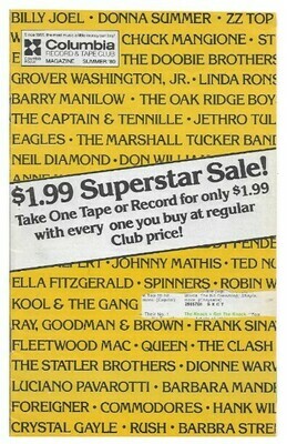 Columbia Record + Tape Club / $1.99 Superstar Sale! | Catalog | Summer 1980