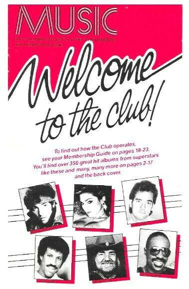 Music / Welcome to the Club! | Catalog | 1986