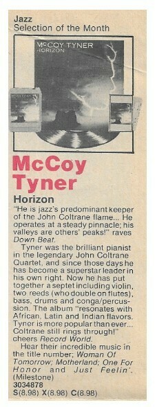 Tyner, McCoy / Horizon / 1980