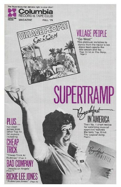 Columbia Record + Tape Club / Supertramp - Village People | Catalog | Fall 1979