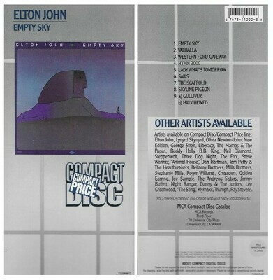 John, Elton / Empty Sky | MCA 31000 | 1969