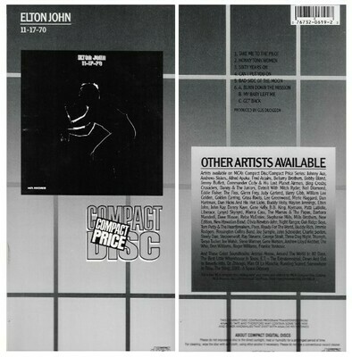 John, Elton / 11-17-70 | MCA 619 | 1971