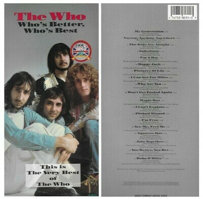 Who, The / Who&#39;s Better, Who&#39;s Best | MCA 8031 | March 1988