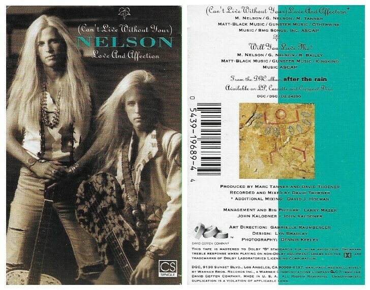 Nelson / Love and Affection | David Geffen Company 19689-4 | July 1990
