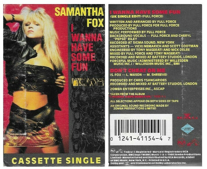 Fox, Samantha / I Wanna Have Some Fun | Jive 1154-4-JS | October 1988