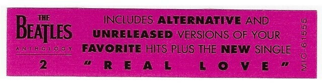 Beatles, The / Anthology 2 | Apple MIC-61555 | Sticker | March 1996