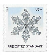 United States / 2013 | Snowflake - Narrow Tips (Presorted Standard) | Postage Stamp