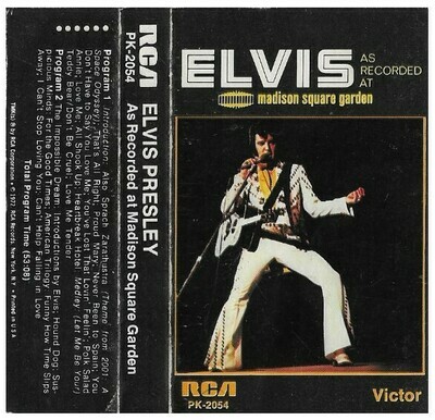 Presley, Elvis / As Recorded at Madison Square Garden | RCA Victor PK-2054 | Cassette Insert | 1972
