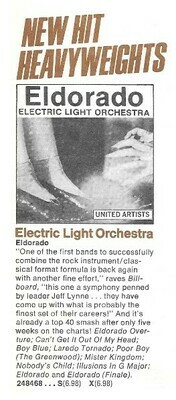 Electric Light Orchestra / Eldorado | Magazine Ad | February 1975