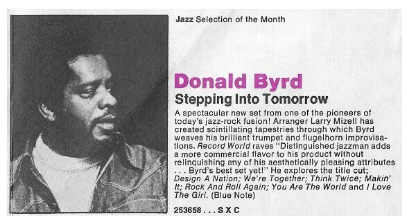 Byrd, Donald / Stepping Into Tomorrow / 1975
