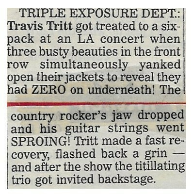 Tritt, Travis / Triple Exposure Dept. | Magazine Article | February 1995