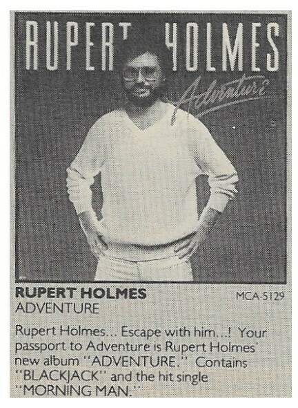 Holmes, Rupert / Adventure | Magazine Ad | 1980
