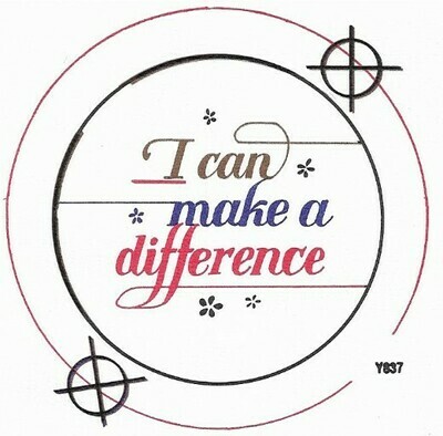 Badge-A-Minit / I Can Make a Difference | Ready-Made Button Design
