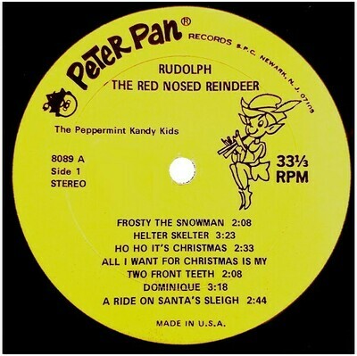 Peppermint Kandy Kids, The / Rudolph the Red Nosed Reindeer | Peter Pan 8089 | Album (12&quot; Record) | 1972