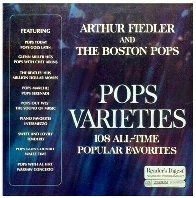 Fiedler, Arthur / Pops Varieties | Reader&#39;s Digest RDA 98-A | 9 LP Box Set | 1969 | with The Boston Pops