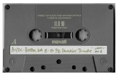AC/DC / Boston, MA (Paradise Theater) | August 21, 1978 | with Boston Bonus