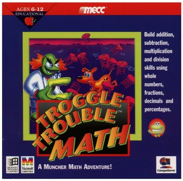 Troggle Trouble Math / SoftKey | CD Rom | 1996