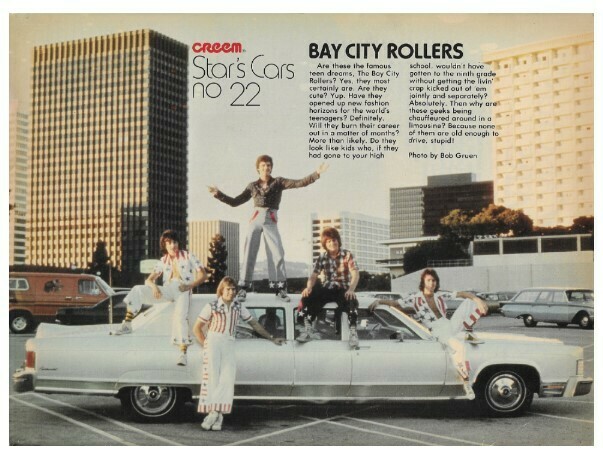 Bay City Rollers / Creem Star&#39;s Cars No. 22 | Magazine Photo | December 1976