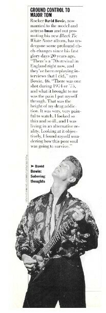 Bowie, David / Ground Control to Major Tom | Magazine Article | April 1993