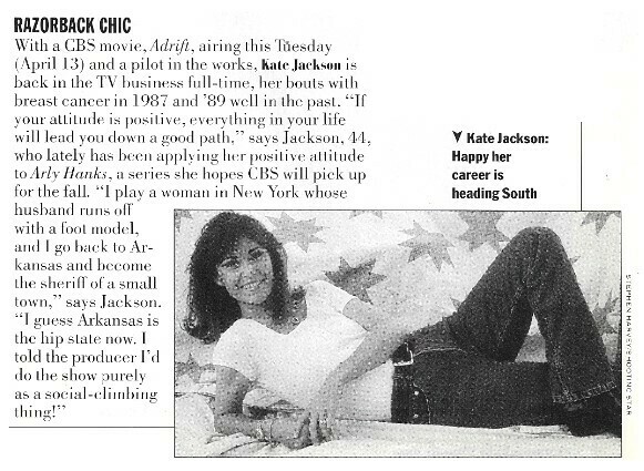 Jackson, Kate / Razorback Chic | Magazine Article | April 1993