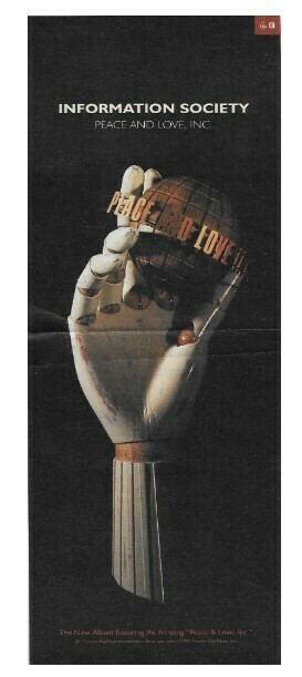 Information Society / Peace and Love, Inc. | Magazine Ad | 1992