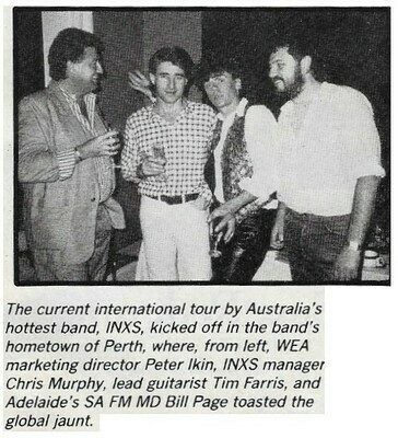 INXS / Current International Tour | Magazine Photo | November 1985