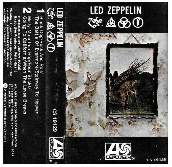 Led Zeppelin / Led Zeppelin IV (Zoso) | Atlantic CS-19129 | Cassette |  November 1971