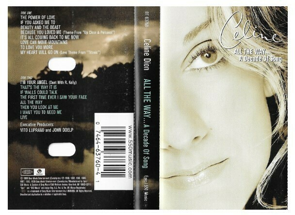 Dion, Celine / All the Way...A Decade of Song | Epic-550 Music BT-63760 | November 1999
