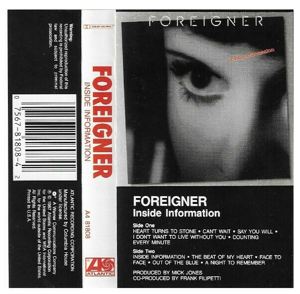Foreigner / Inside Information | Atlantic A4-81808 | December 1987