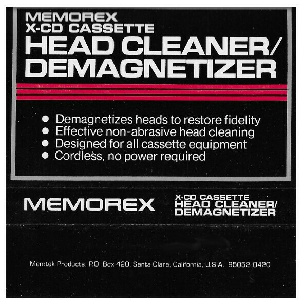 Memorex / X-CD Cassette Headcleaner/Demagnetizer