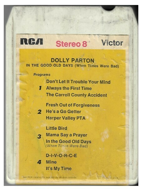 Parton, Dolly / In the Good Old Days (When Times Were Bad) | RCA Victor P8S-1455 | February 1969