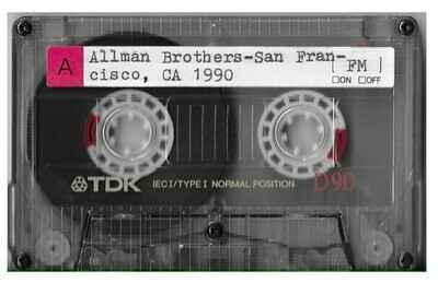 Allman Brothers Band / Mountain View, CA (Shoreline Amphitheater) | August 4, 1990