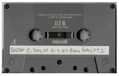 Boston / East Troy, WI (Alpine Valley) | August 9, 1987 | Part 1