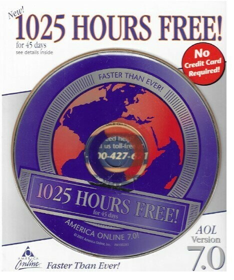 America Online / Version 7.0 | 1025 Hours Free! | 2001
