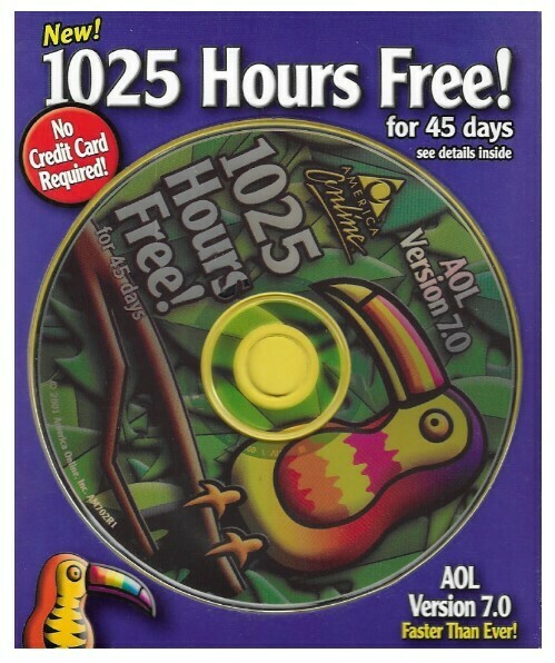 America Online / Version 7.0 | 1025 Hours Free! | 2001