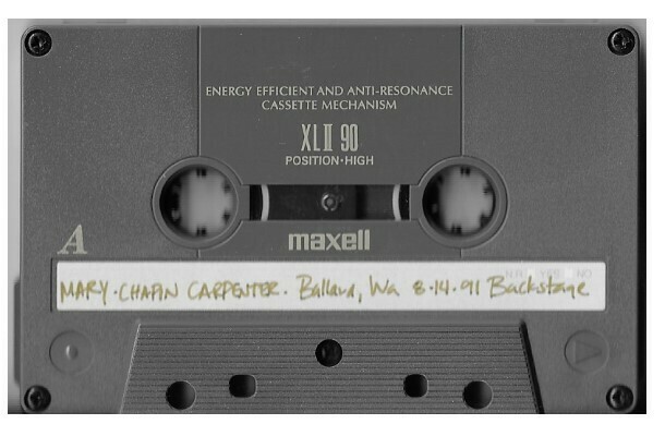 Carpenter, Mary Chapin / Ballard, WA (Backstage) | August 14, 1991